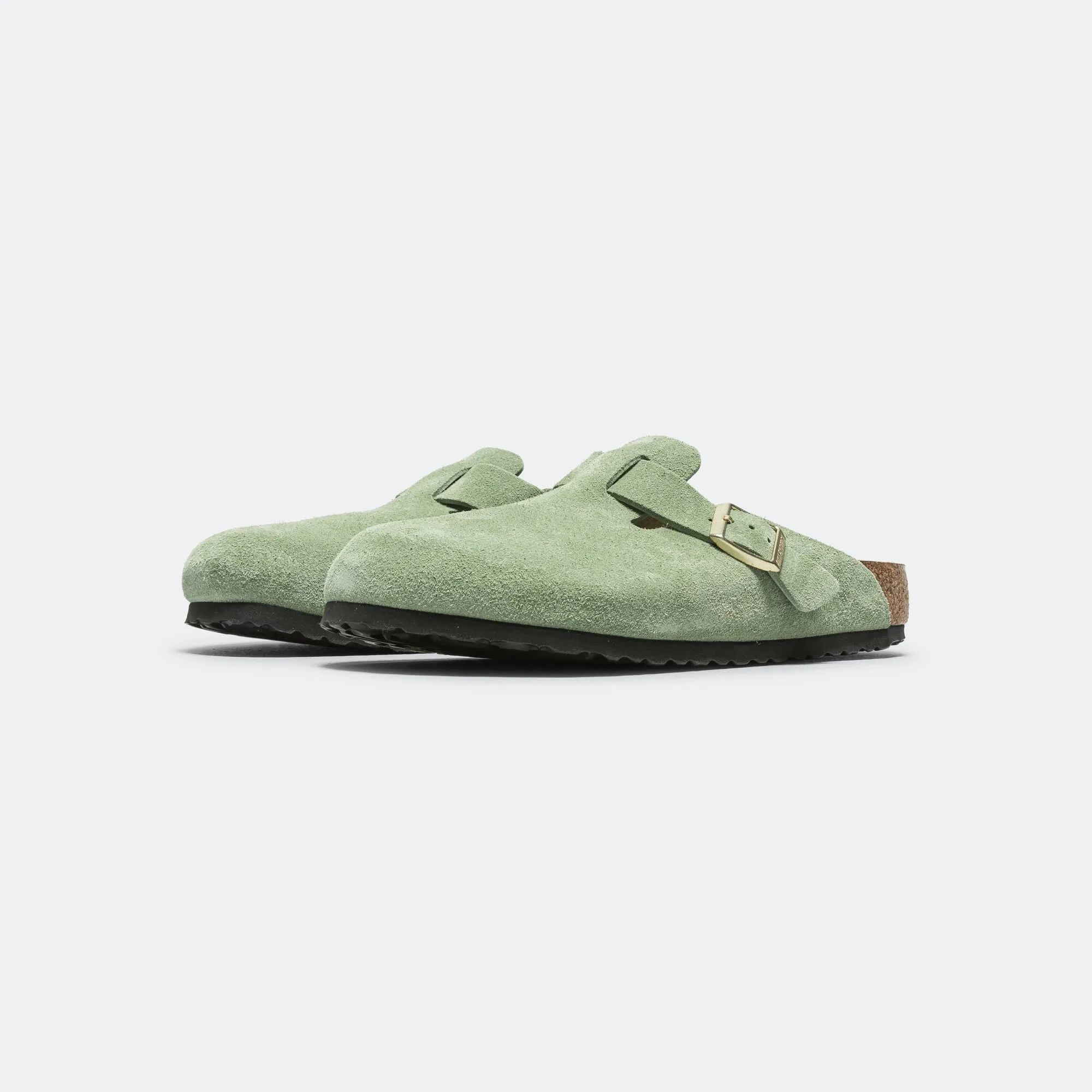 No Buckle Hike Light Boston SFB - Green Tea Suede Leather