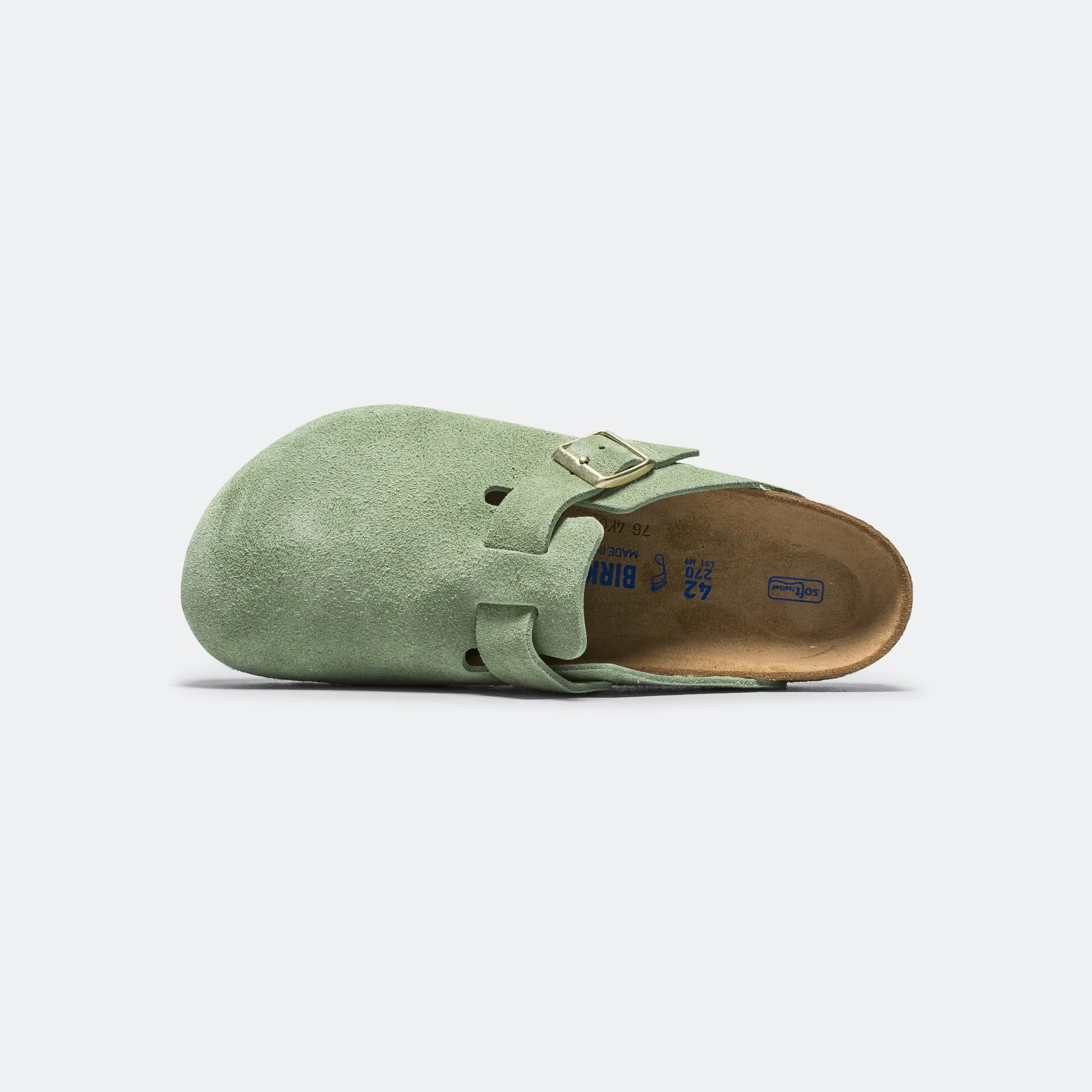 Boston SFB - Green Tea Suede Leather Supportive Walk Everyday Comfort