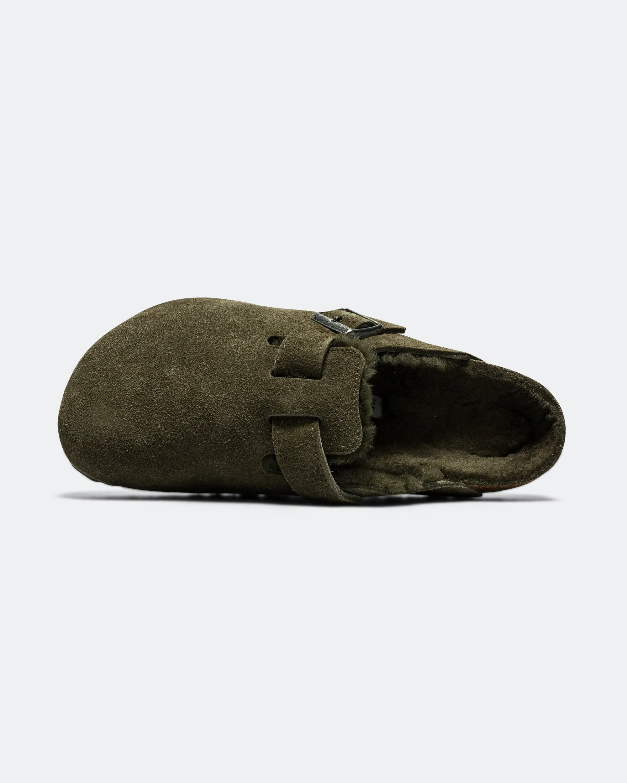 Easy Lock Boston - Thyme Suede Leather/Shearling