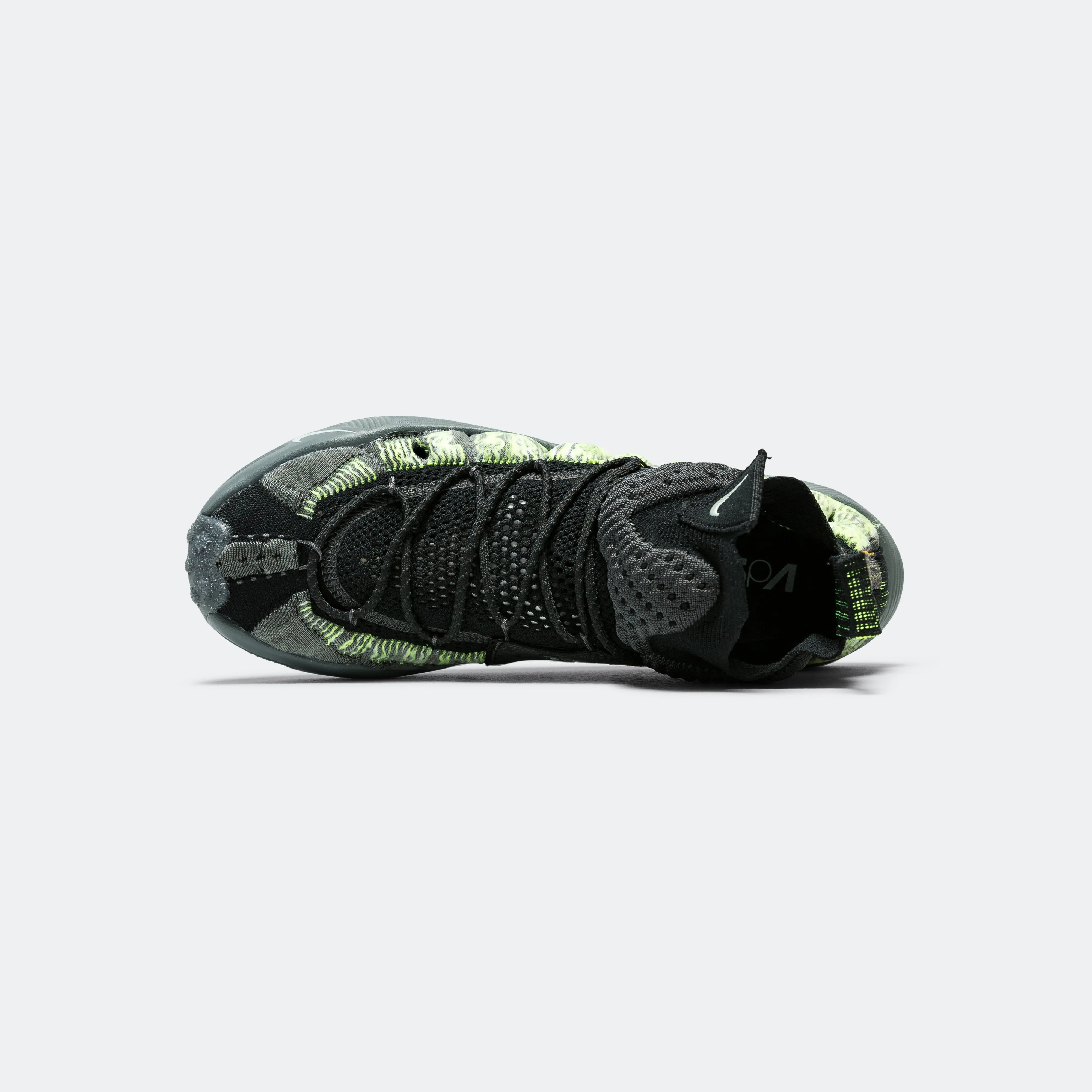Reinforced Heel Support ISPA Sense Flyknit - Black/Seafoam-Smoke Grey
