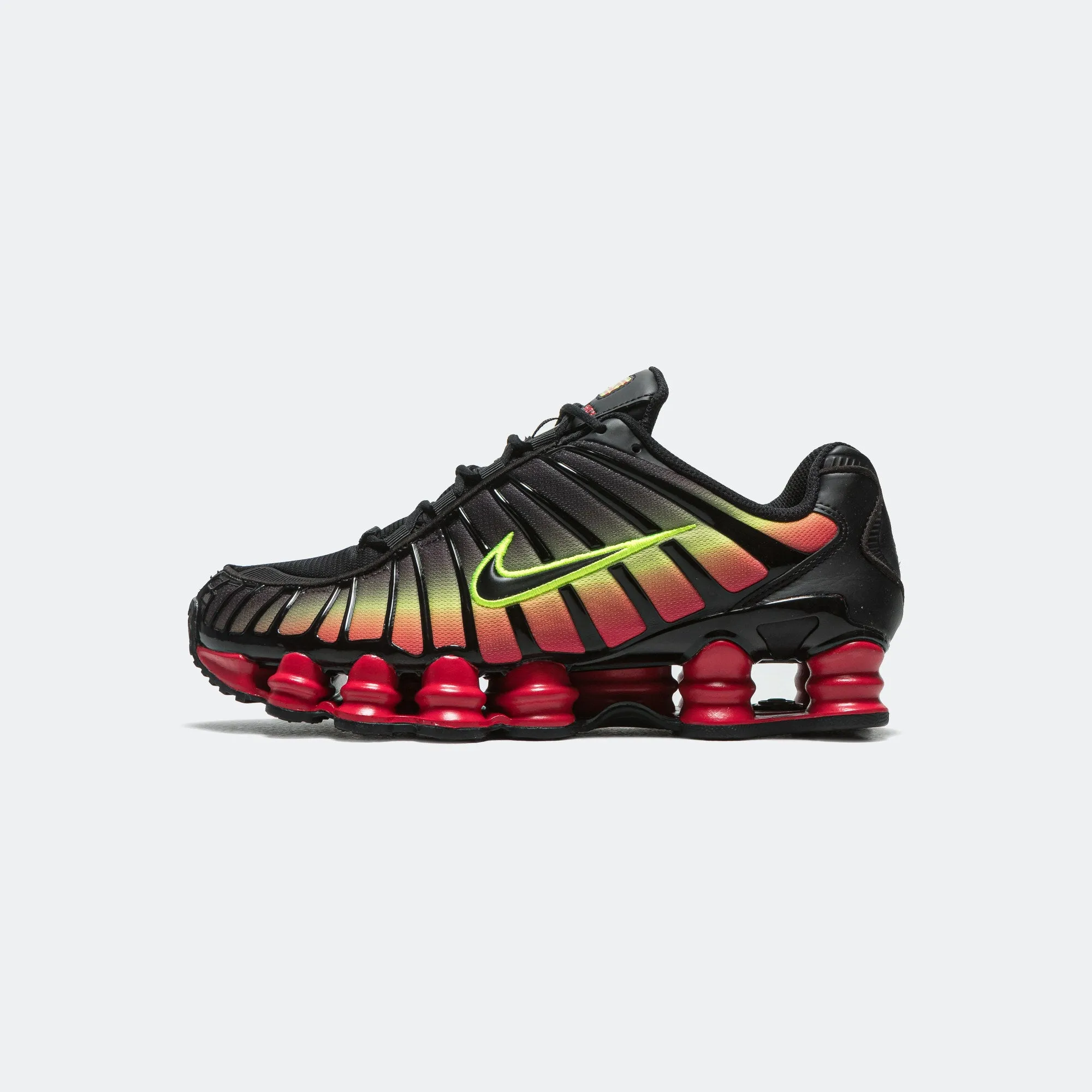 Womens Shox TL - Black/Volt-Fire Red Hyper Elastic Cushion