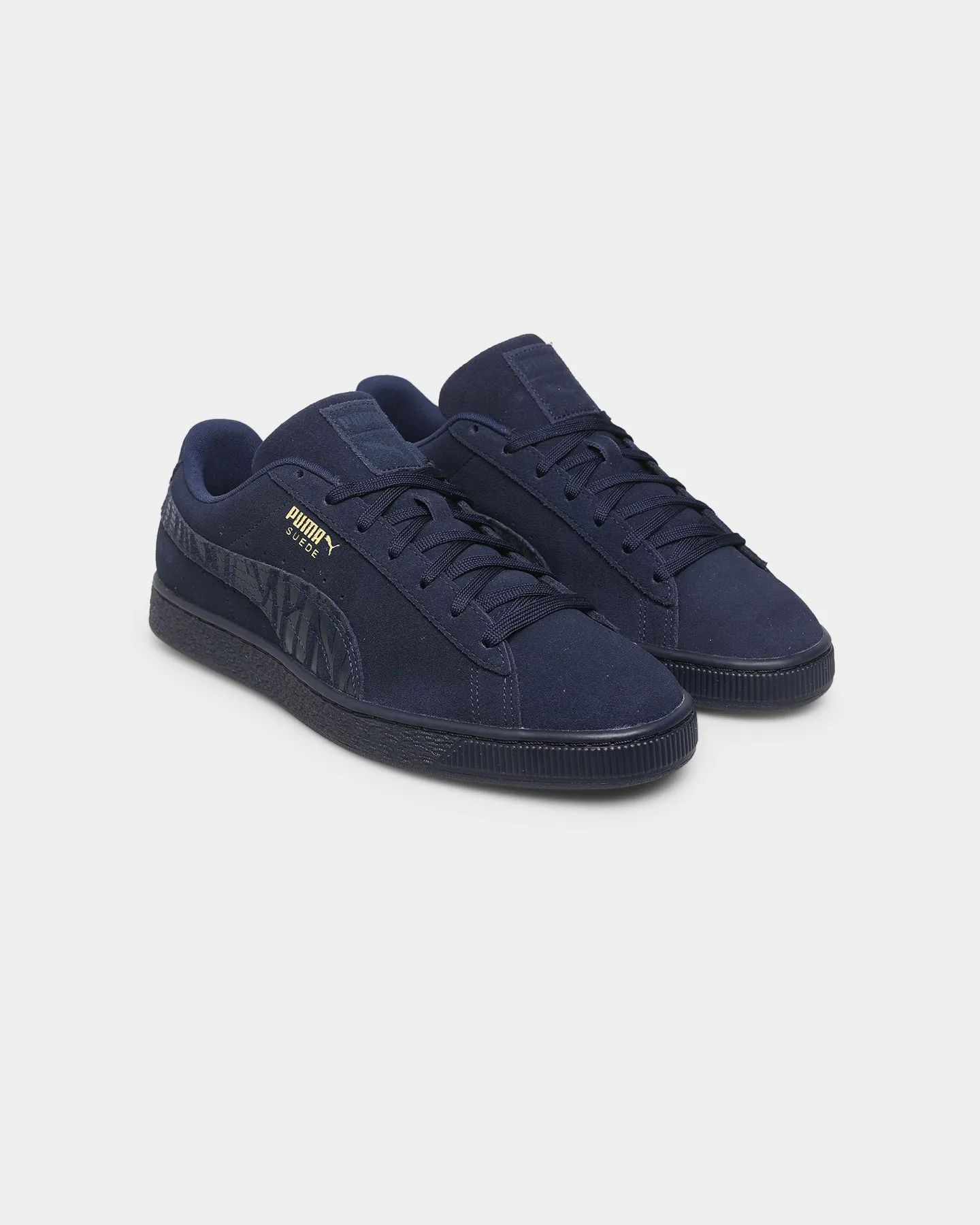 Easy Flow Puma Suede Mono Deboss Sneakers Peacoat