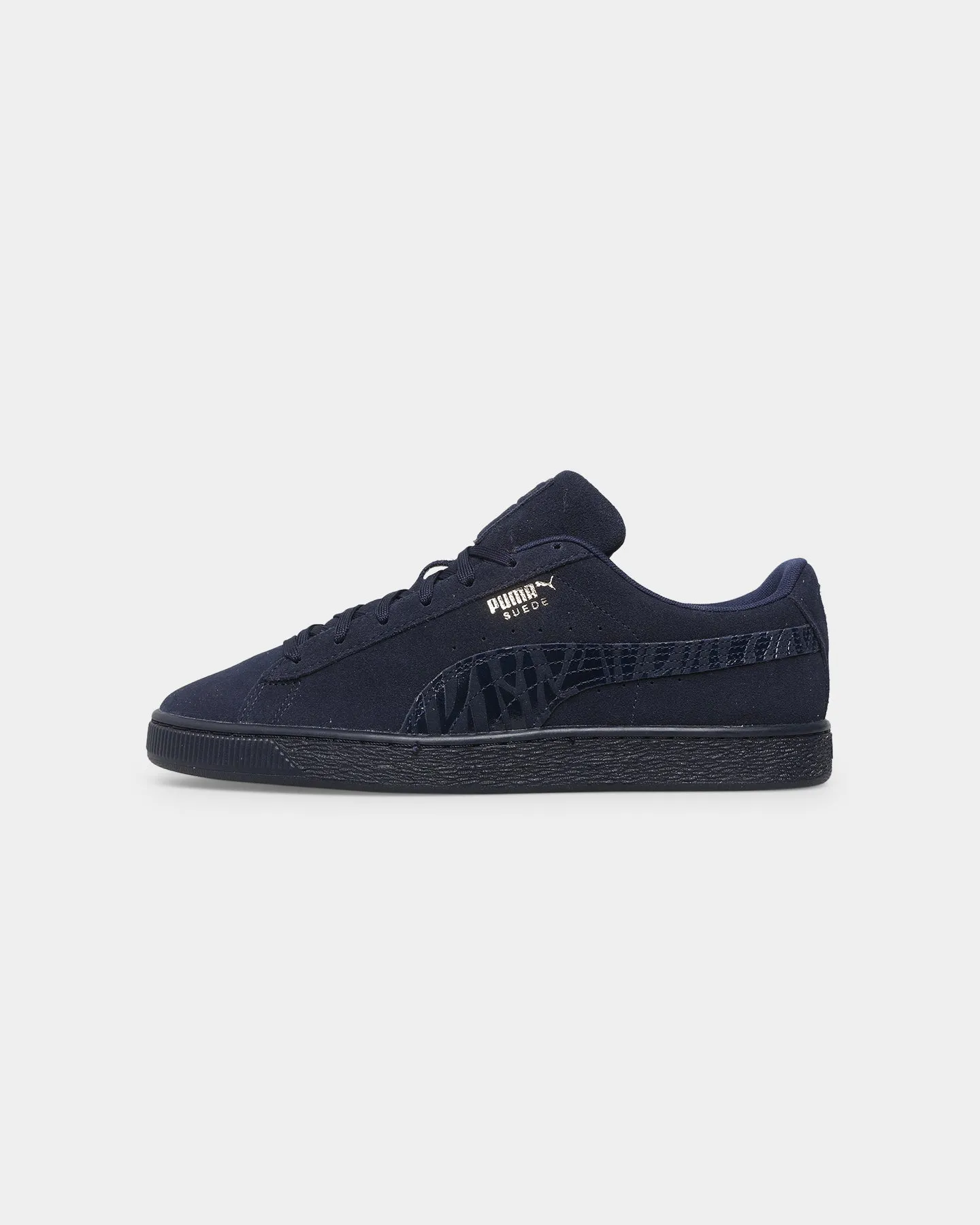 Padded collar Puma Suede Mono Deboss Sneakers Peacoat