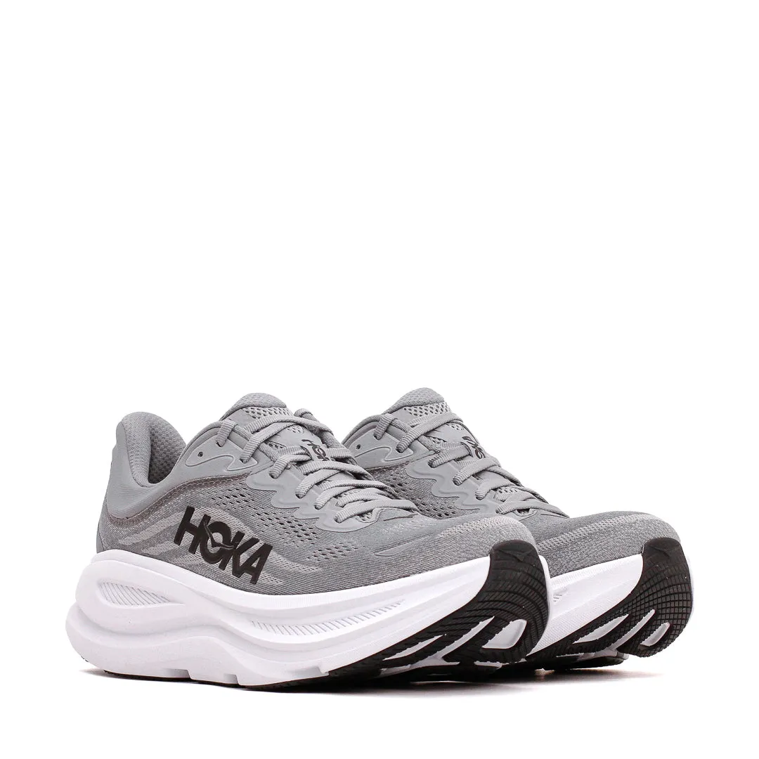 twistable running shoes mountain - climate shoes Hoka One One Men Bondi 9 Galactic Grey Stellar Grey Core 1162011-GCTC