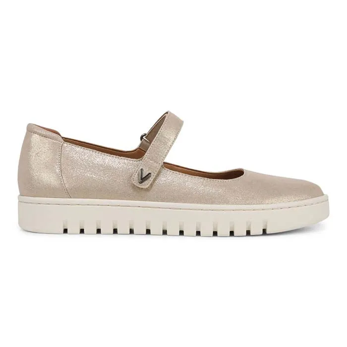 Womens Vionic Uptown Mary Jane in Gold Fast Motion Happy Steps