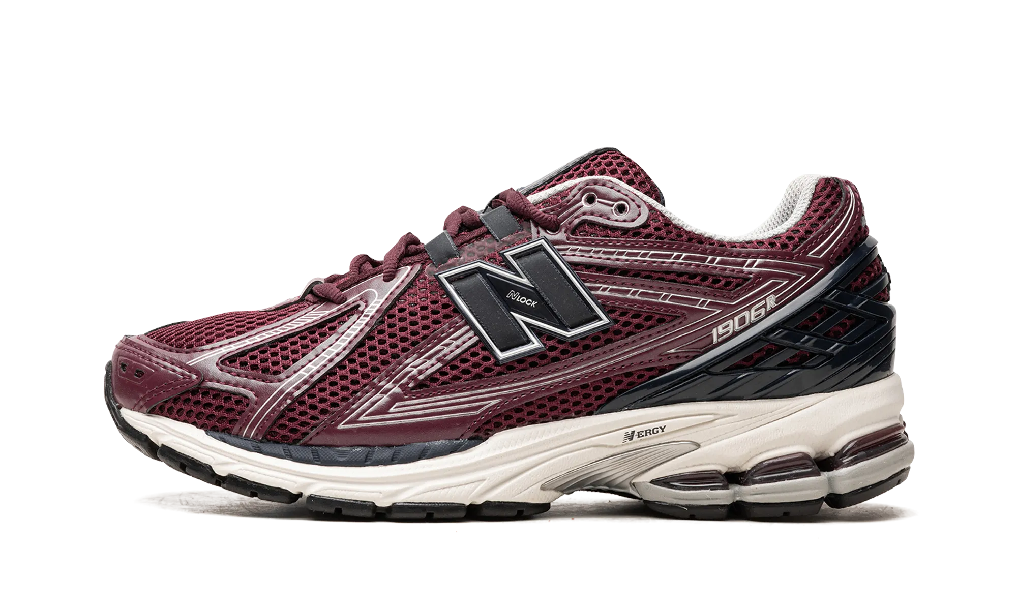 1906R "Burgundy Black" single - density midsole shoes