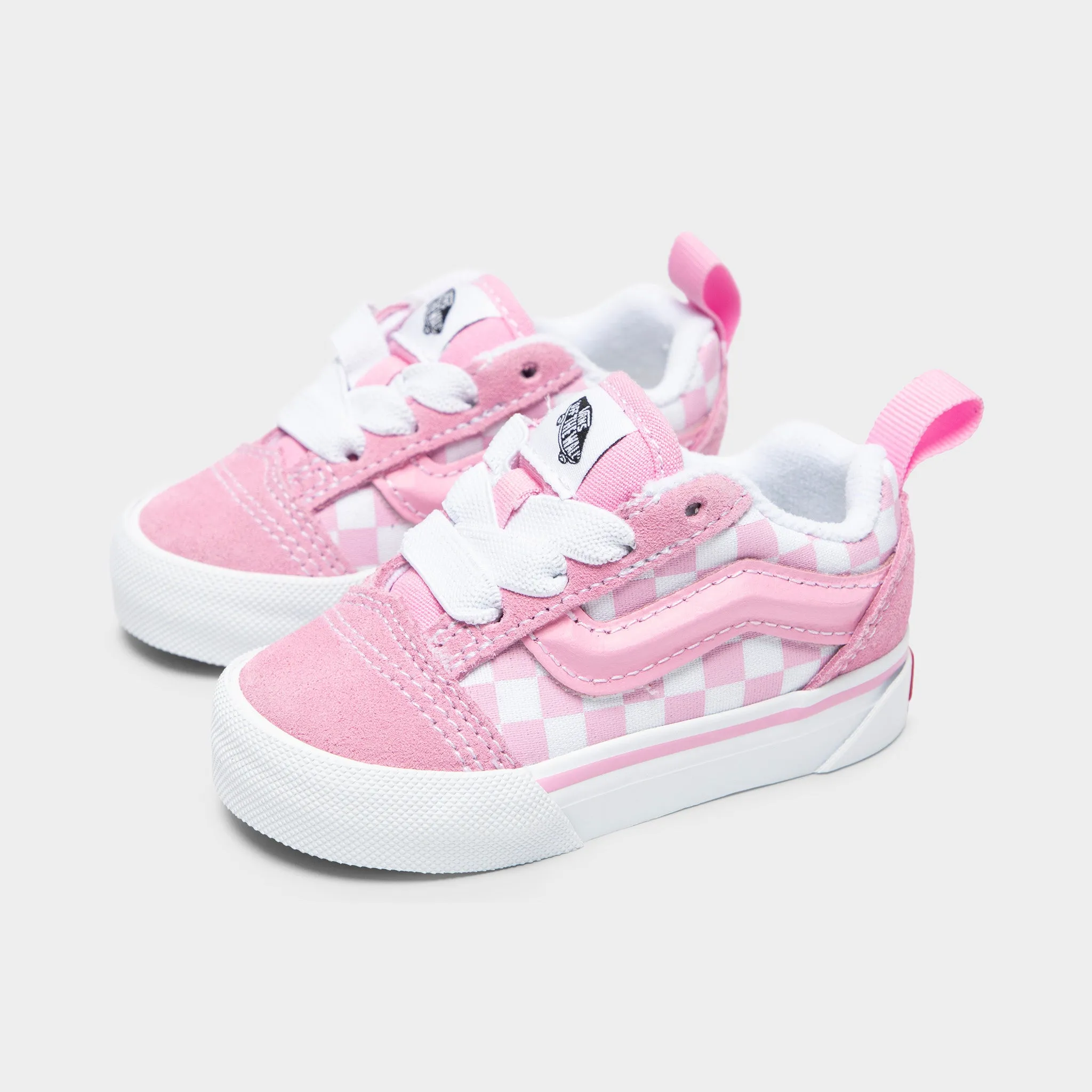 Vans Toddlers' Knu Skool Check / Pink Torsion control Shockproof