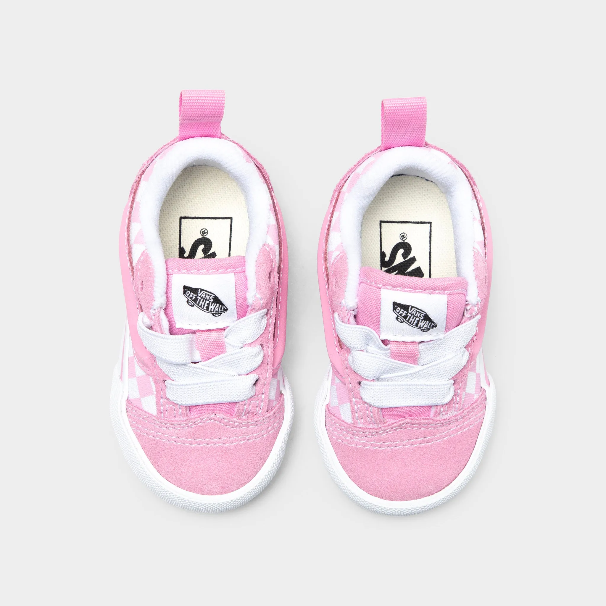 Athletic Vans Toddlers' Knu Skool Check / Pink