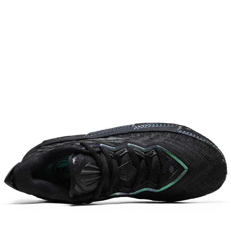 Anta Kai 2 'Triple Black' - Black Orthotic Friendly Design Stretch Laces