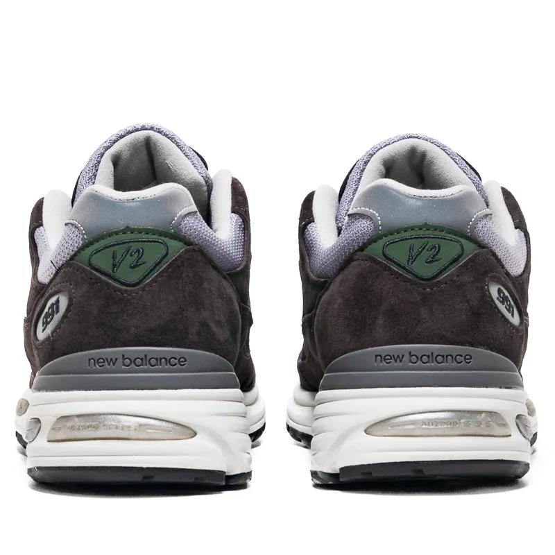 New Balance Made in UK 991v2 - Licorice/Lavender Gray Soft Cushioning