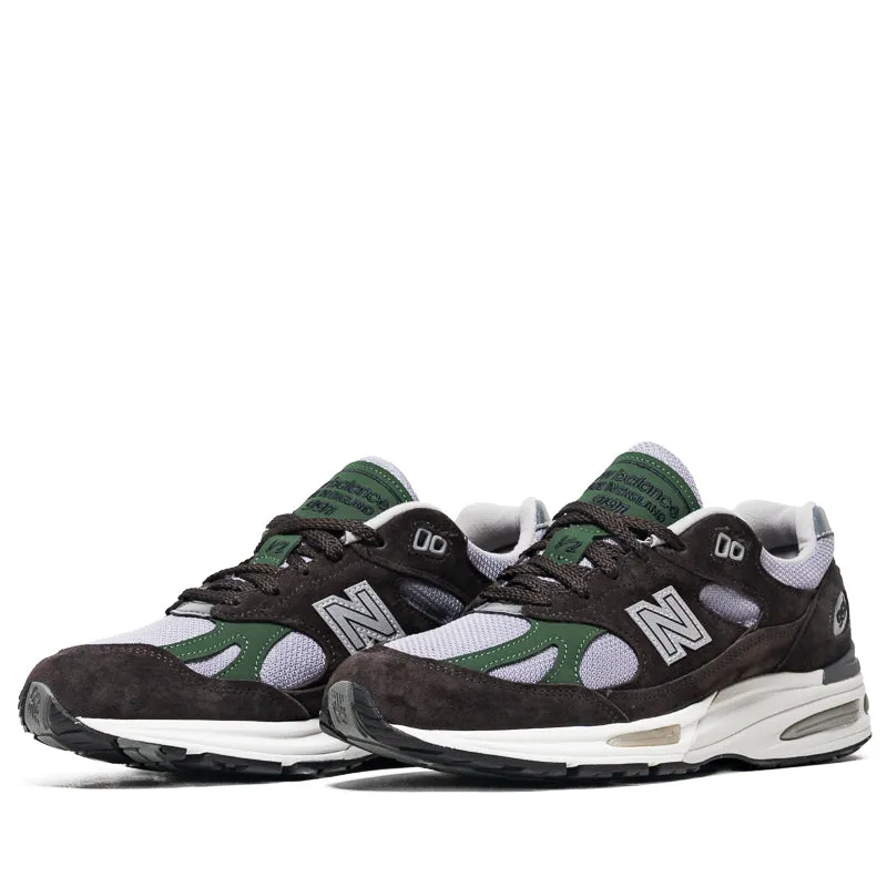 Flexible Torsion New Balance Made in UK 991v2 - Licorice/Lavender Gray
