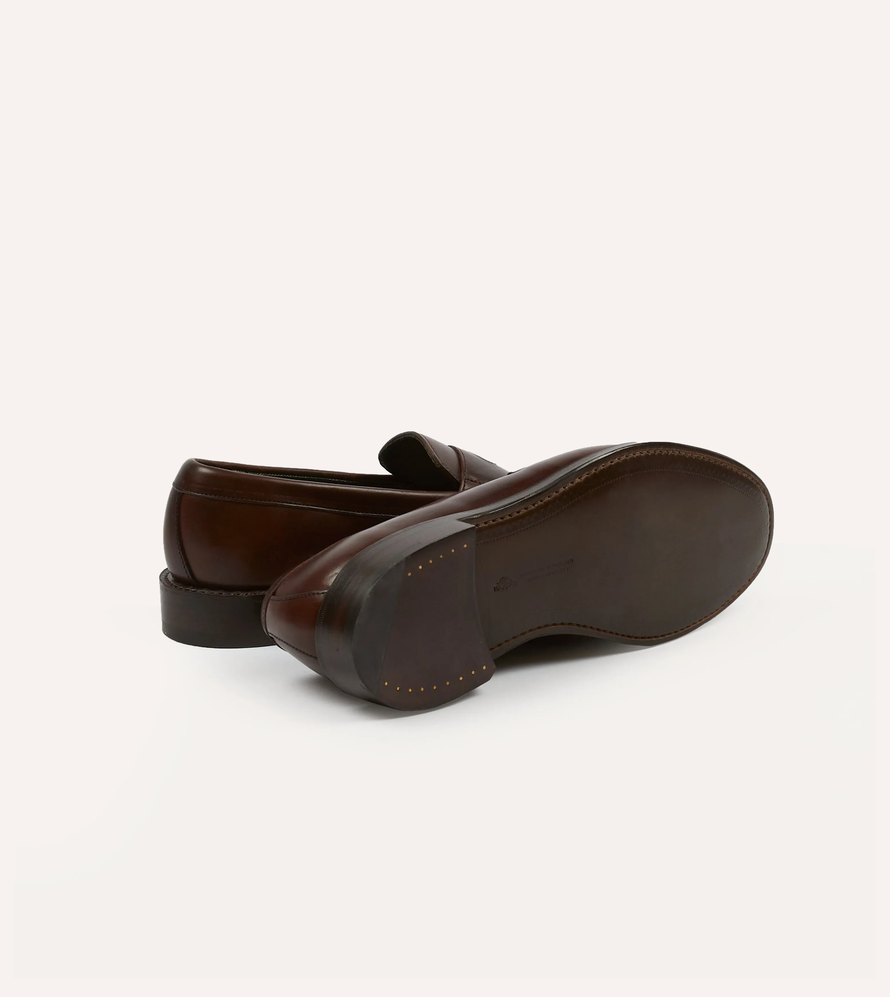 Brown Leather Charles Goodyear Welted Penny Loafer Perfect Form