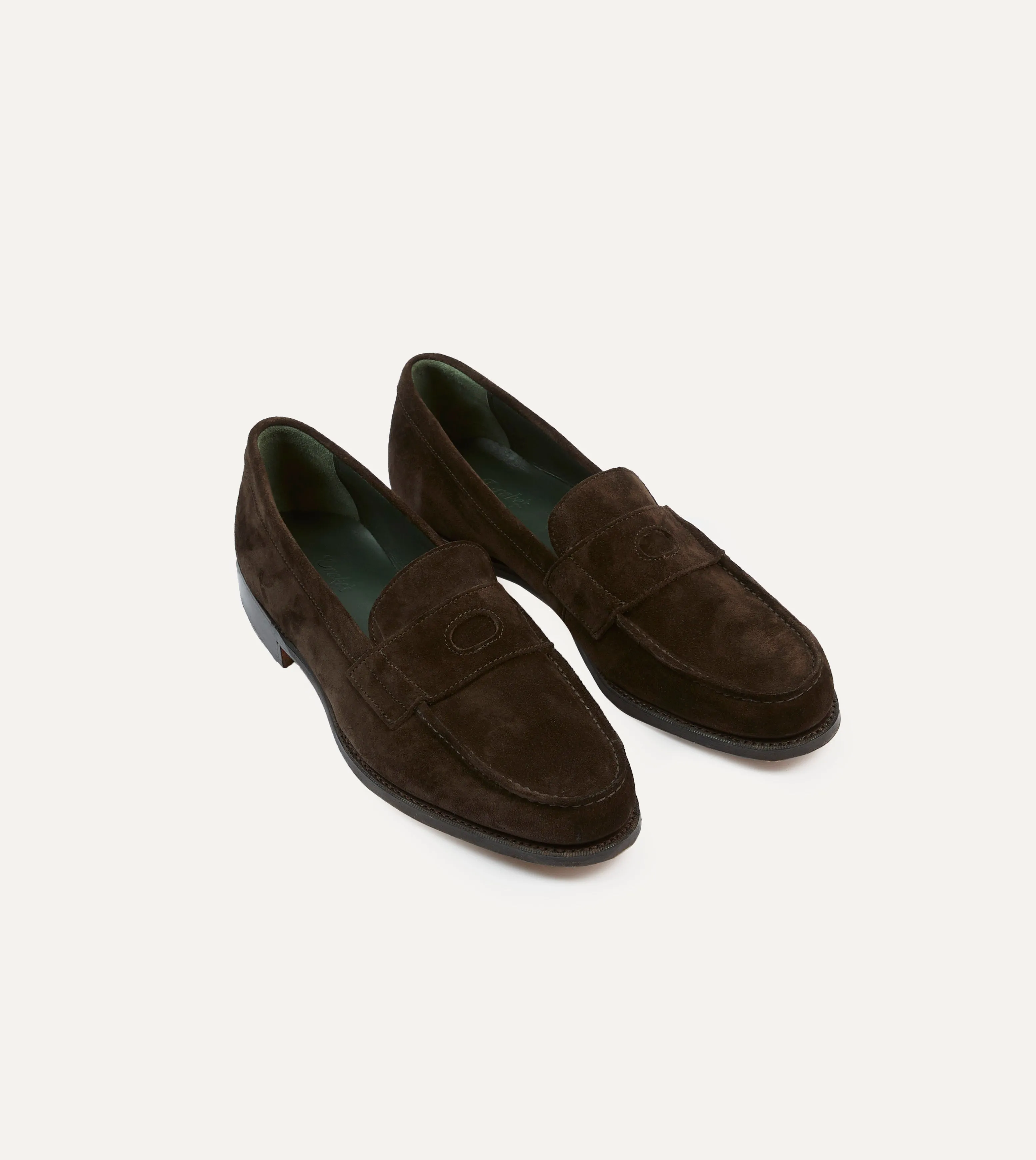 Cool Shade Brown Suede Charles Mk II Goodyear Welted Penny Loafer
