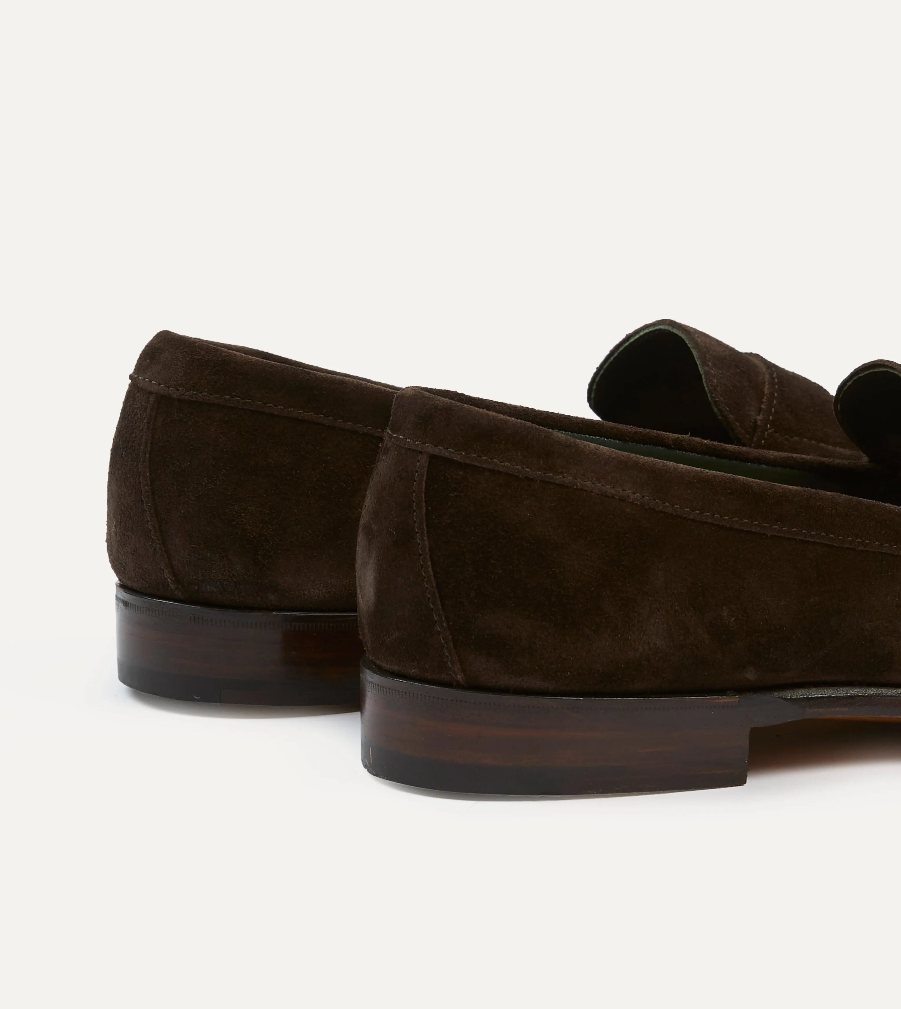 Scandi Fit Signature Craft Brown Suede Charles Mk II Goodyear Welted Penny Loafer