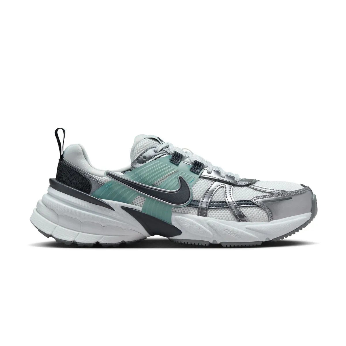 leather - type Wmns V2K RUN 'Summit White Dark Obsidian'