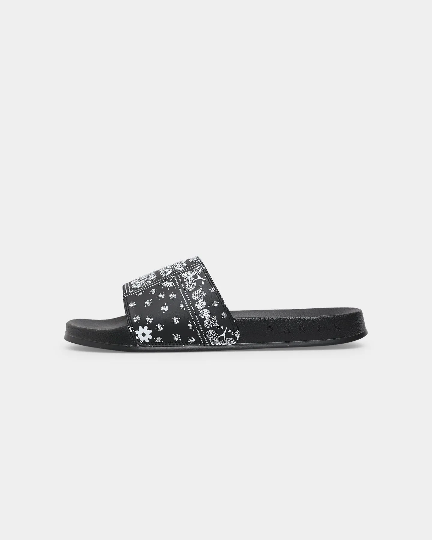 Dance Floor Carr?? Bandana Ultra Classique Slides Black/White