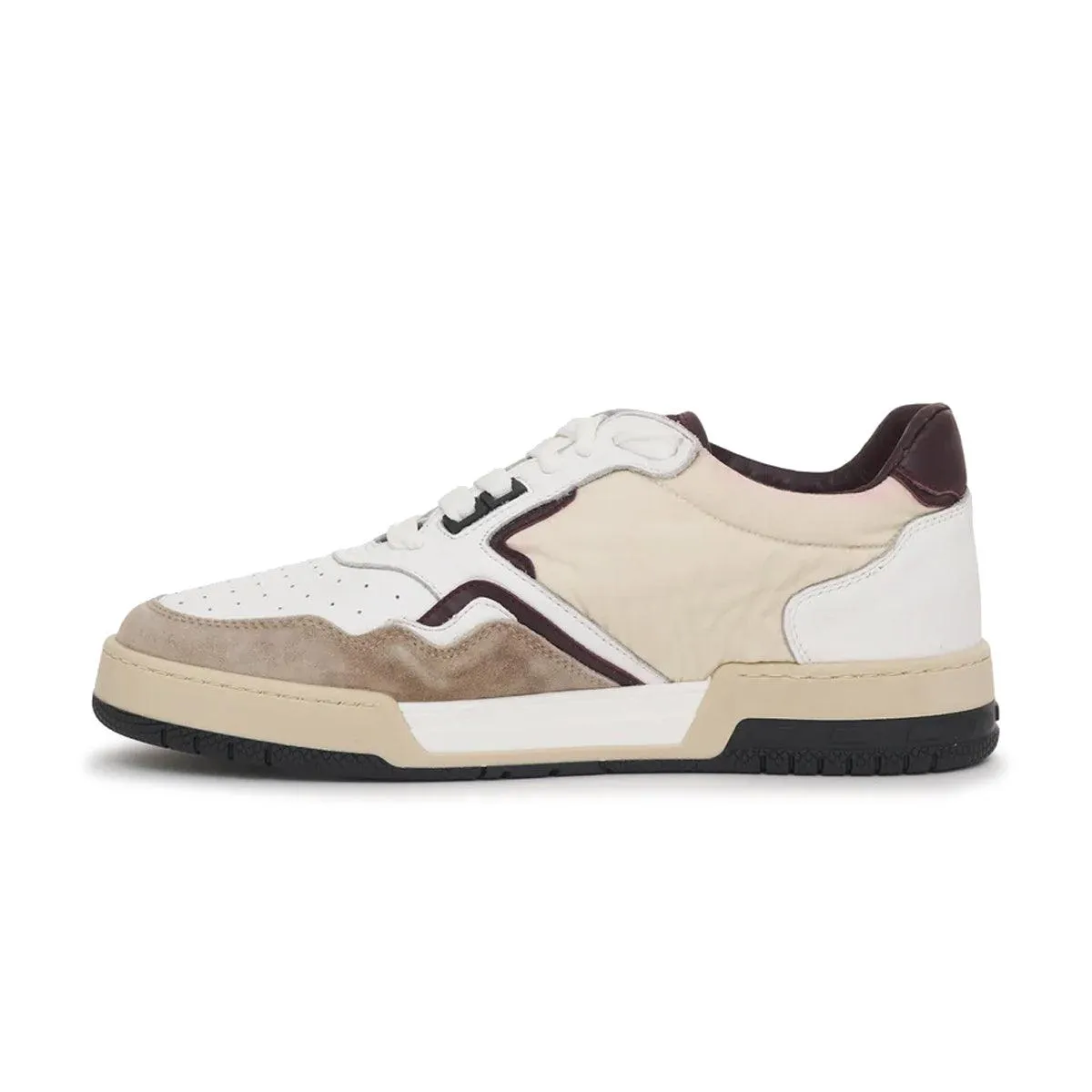 Racing Sneaker 'White Maroon' Flexibility Feature Virtual Step