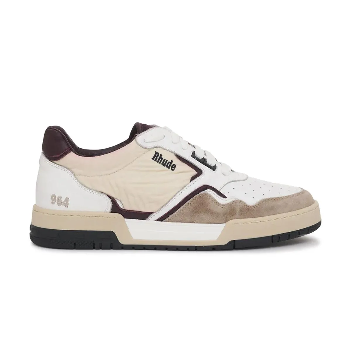Gym Shoes Easy traction Racing Sneaker 'White Maroon'