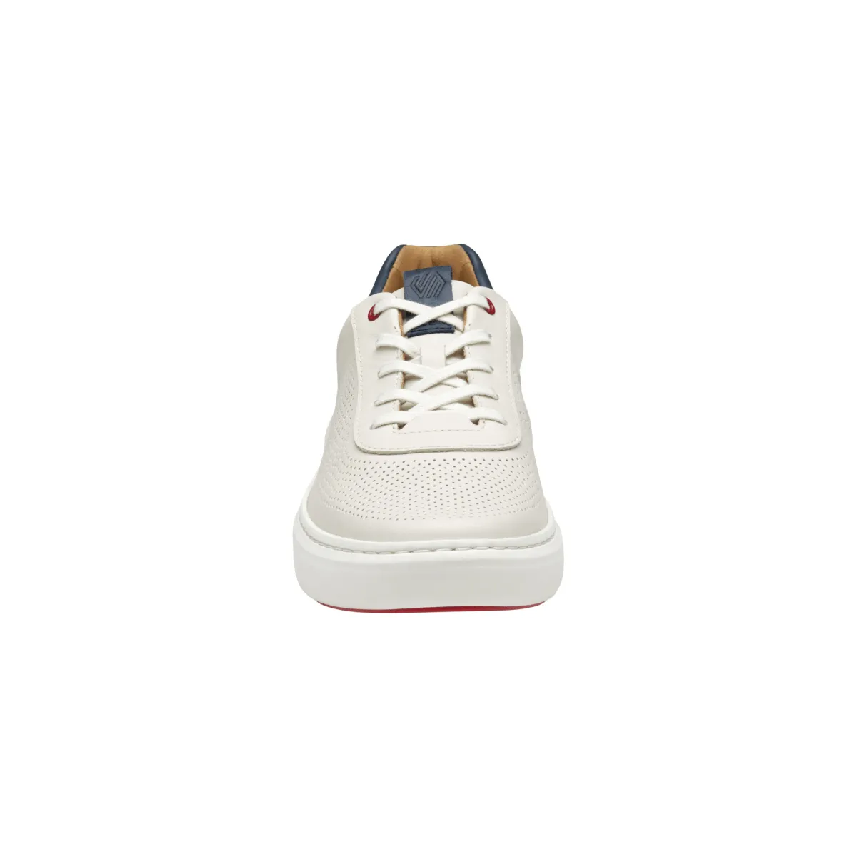 Johnston & Murphy Men's Anders Perfed U-Throat White Full Grain Light Walk Tread Comfort