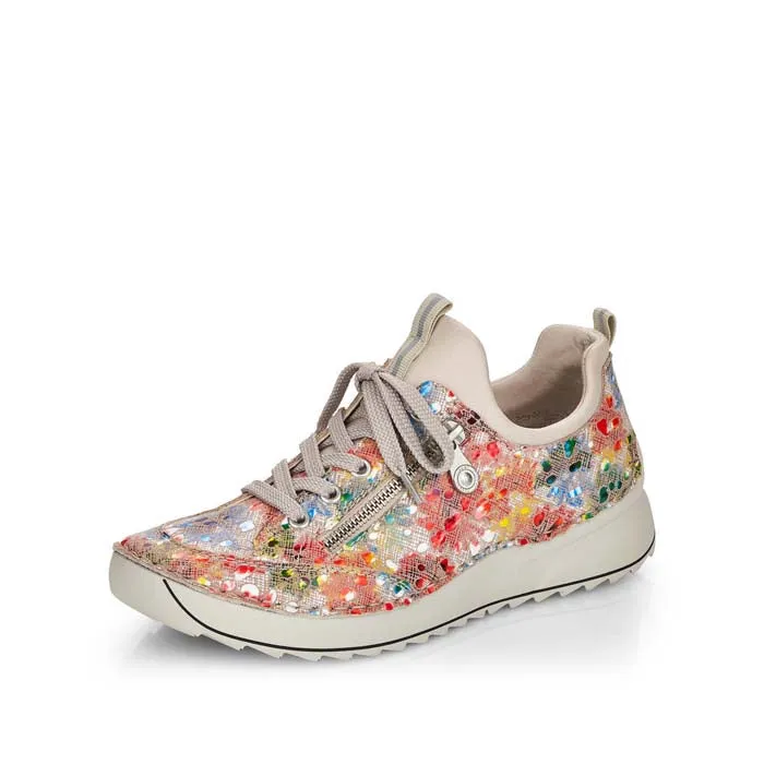 Ease Style Style Fit Womens Rieker Angela in Ginger-Multi/Perlcreme