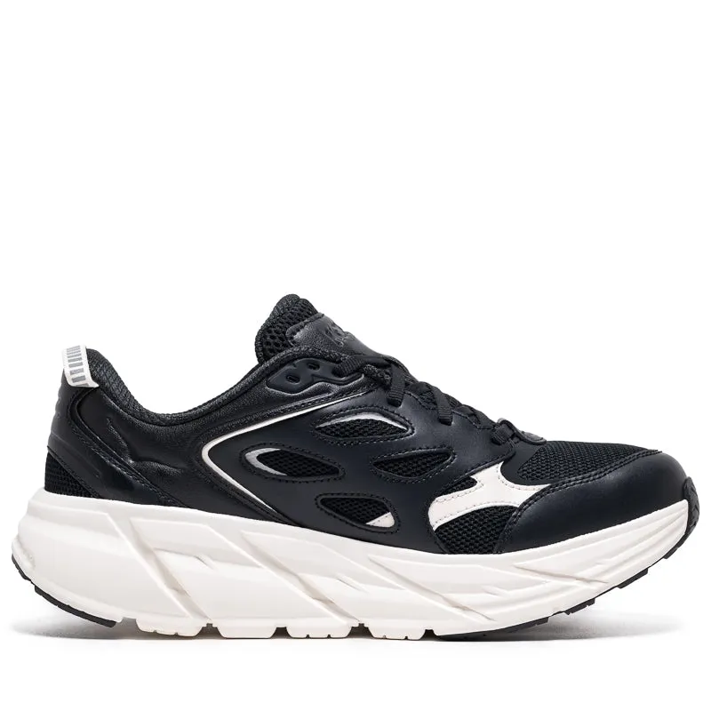 Hoka Clifton L Athletics - Obsidian/Alabaster Stretch Wear Motion Boost