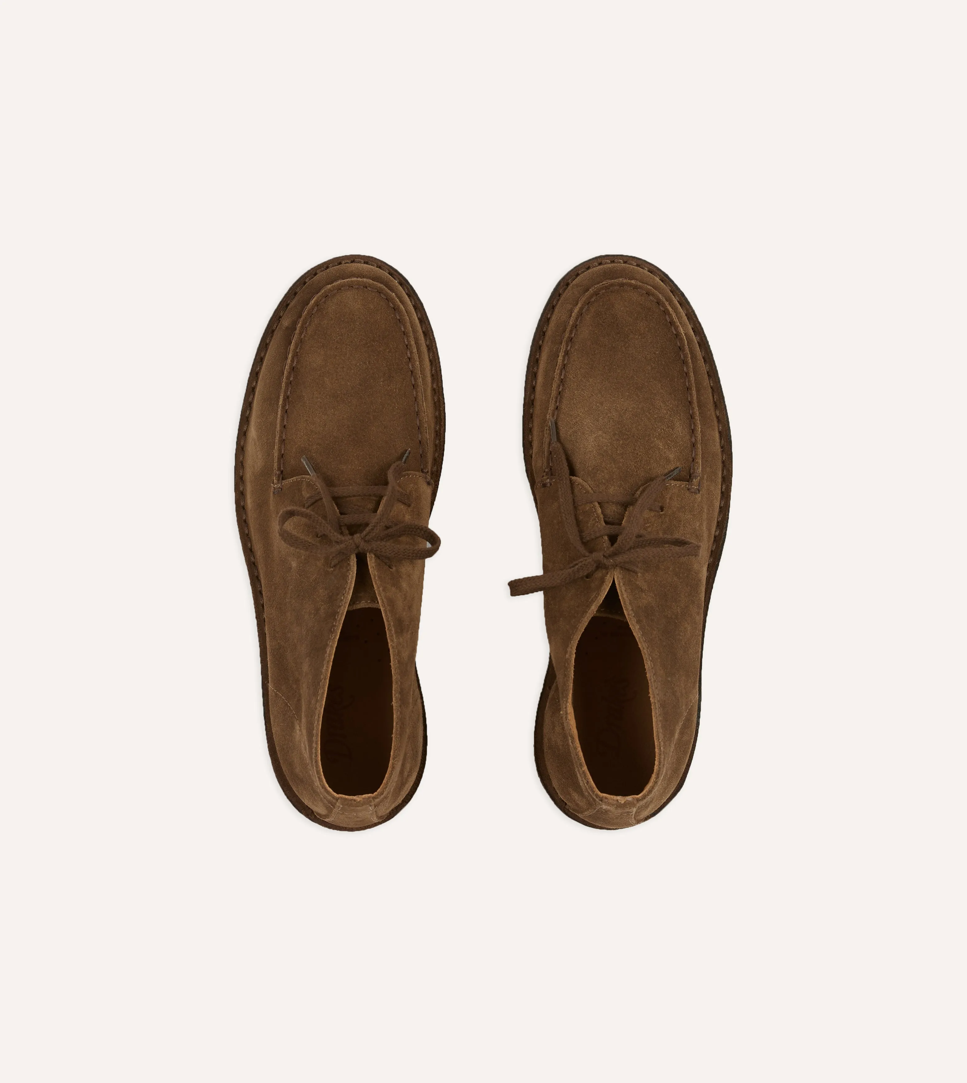 Theatre Premiere Comfort Soles Crosby Moc-Toe Chukka Boot Tobacco Suede