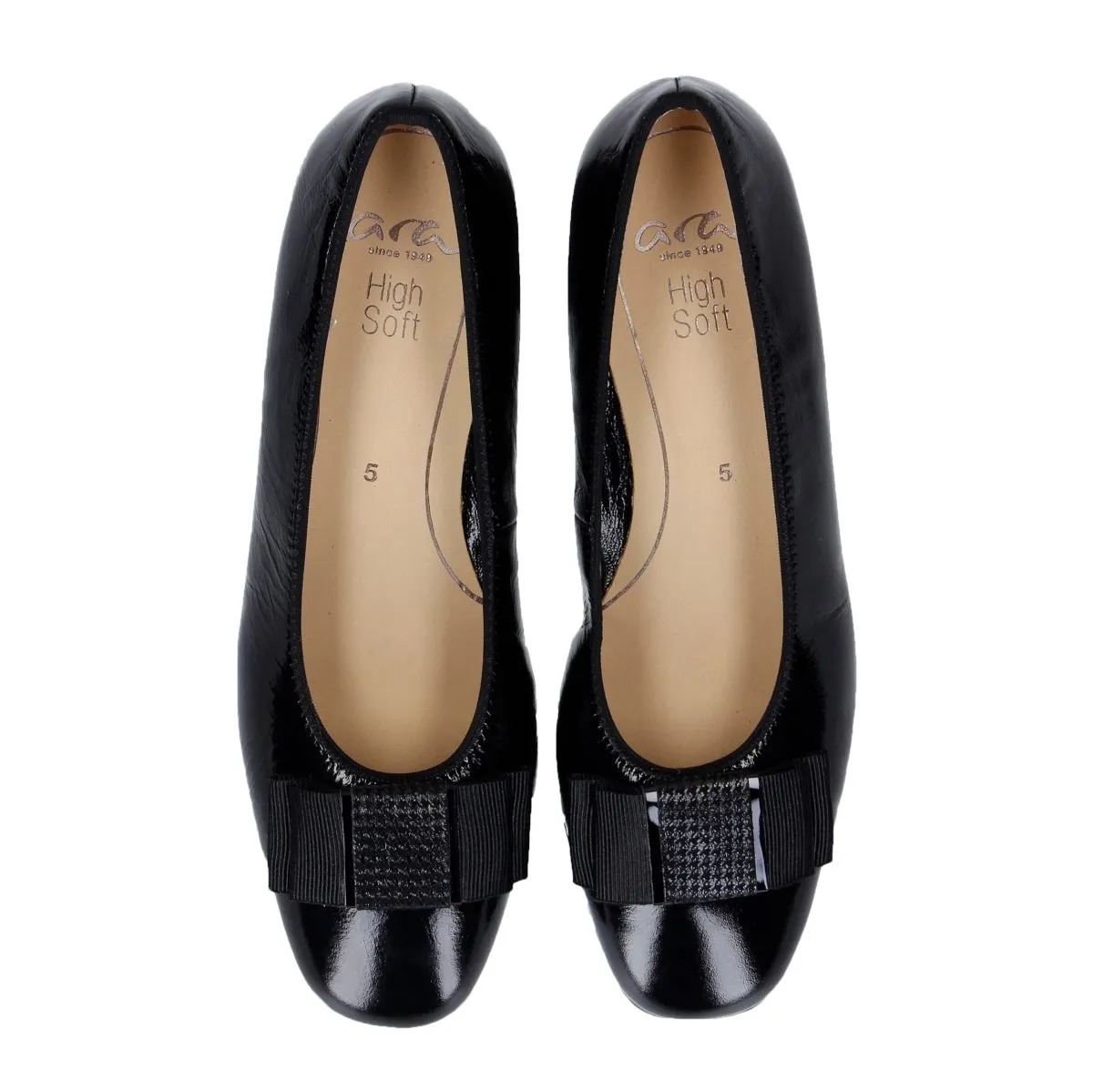 Luxury Gala Ara Women's Garnet Black Patent Leather