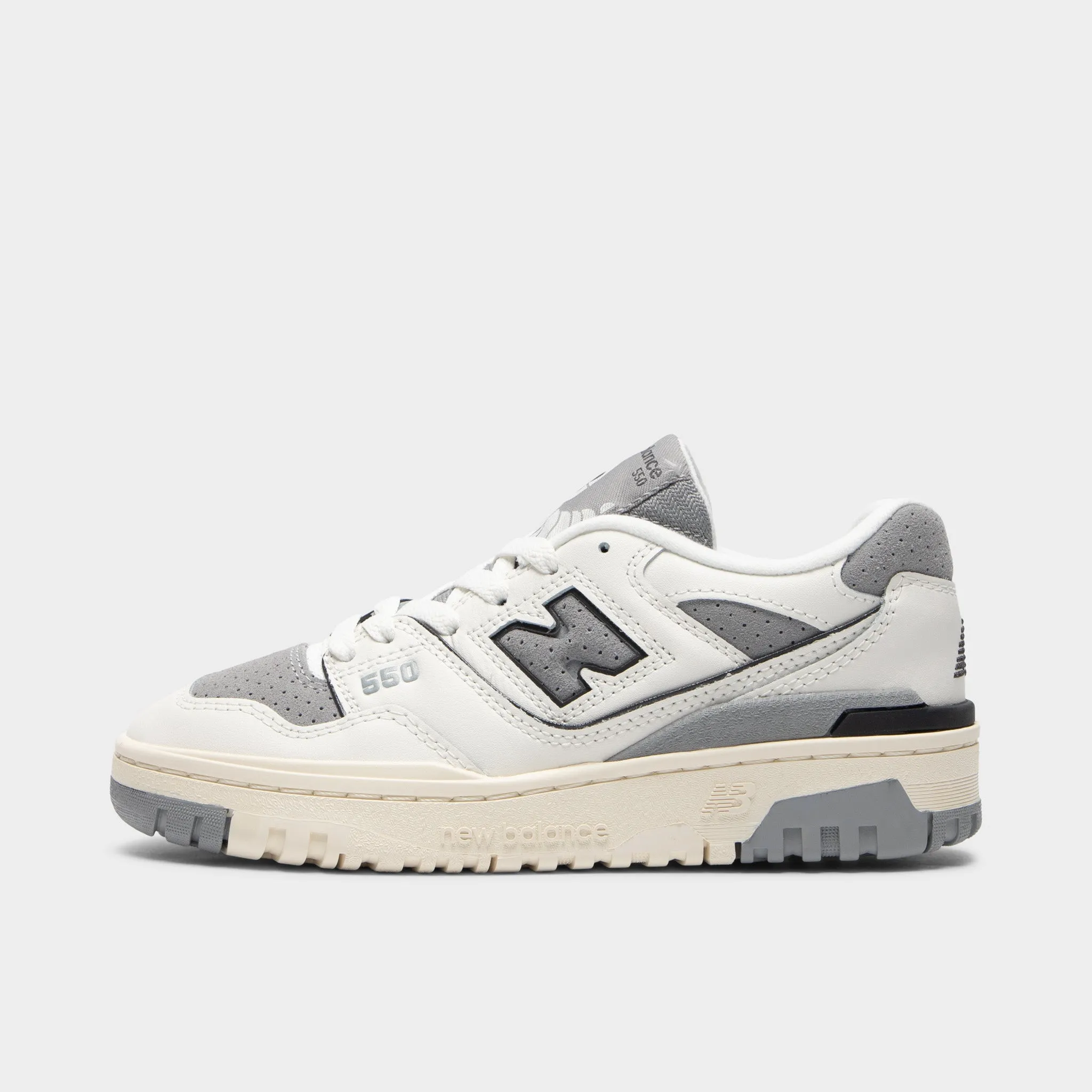 Cushioned Feel Resort Ready New Balance Juniors' 550 White / Grey
