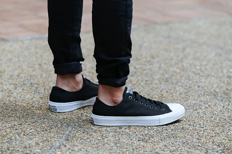 Chuck Taylor All Star II OX Black/white Wide Path Arch Fit