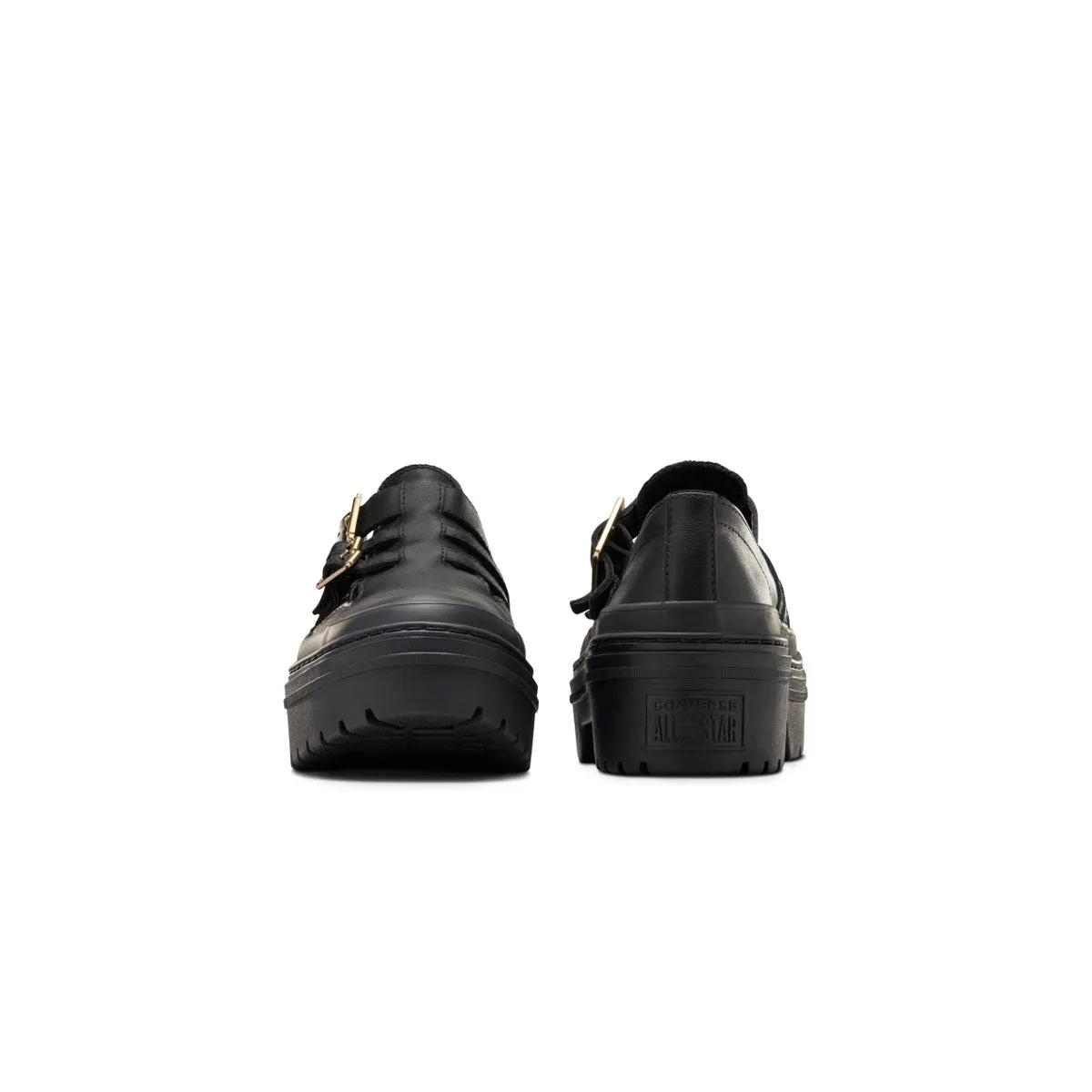 sophisticated adults All-purpose fit Chuck Taylor All Star Lugged Heel Mary Jane Platform 'Black Gold'