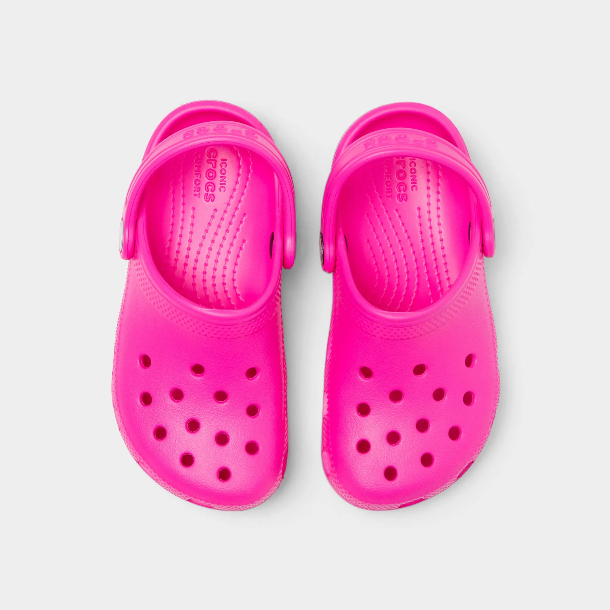 Crocs Children's Classic Clog / Pink Crush Treaded Sole