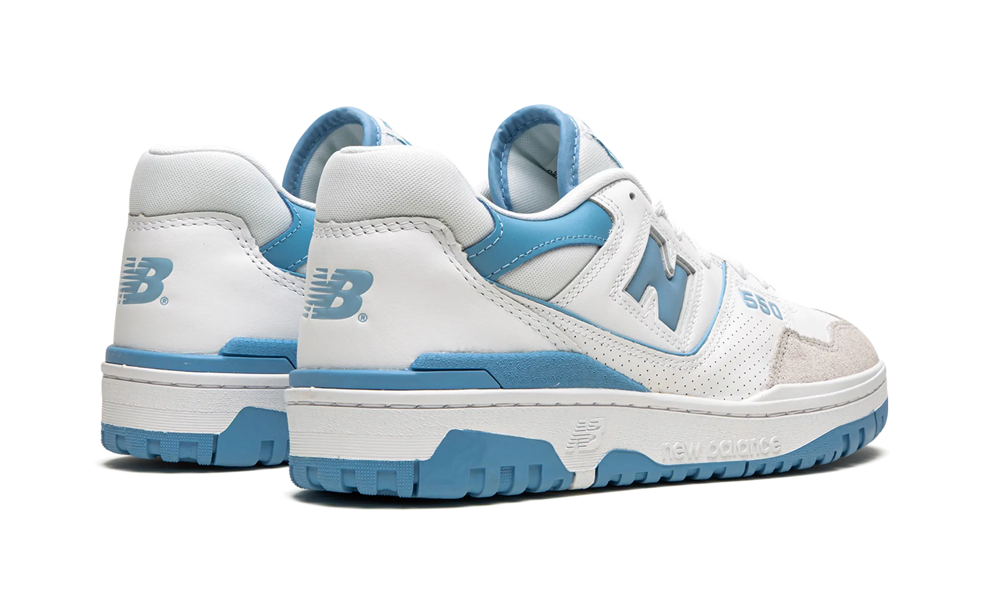 fringe - trimmed - design shoes 550 "White / Baby Blue"