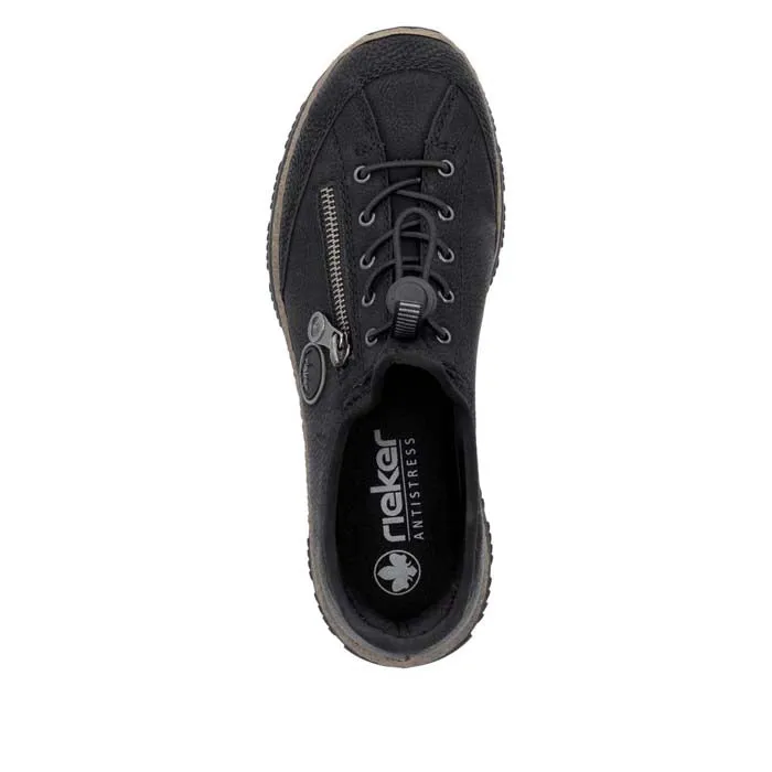 Womens Rieker Nikita 67 in Black/Black/Black Comfort Fit Everyday Routine