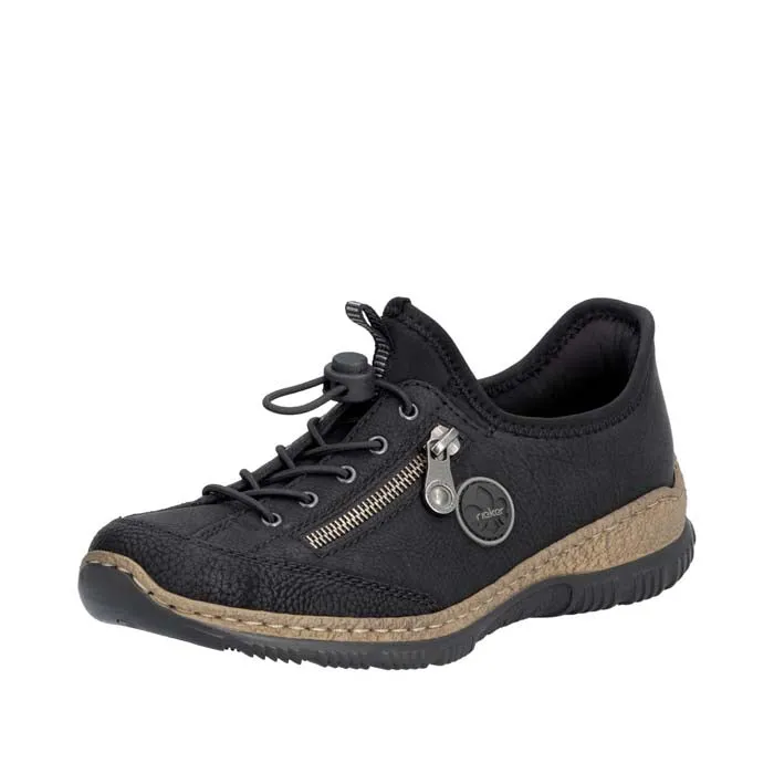 Bold Look Womens Rieker Nikita 67 in Black/Black/Black