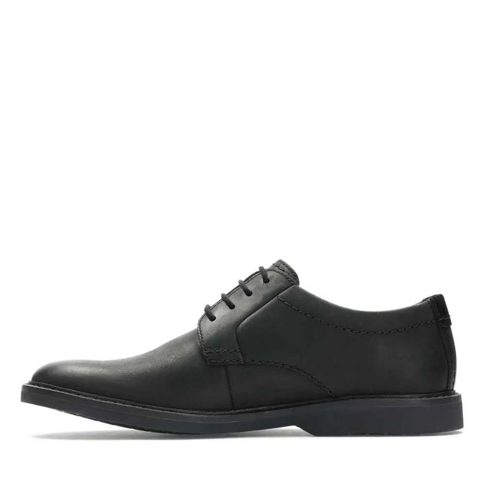 Clarks Atticus Lace Black Leather Dress Shoe - 26163239 volleyball shoes most trendy