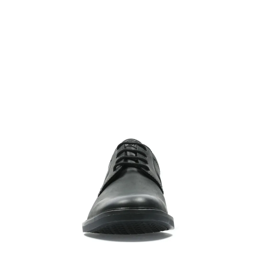 most difficult Shock-absorbent flexibility Clarks Atticus Lace Black Leather Dress Shoe - 26163239
