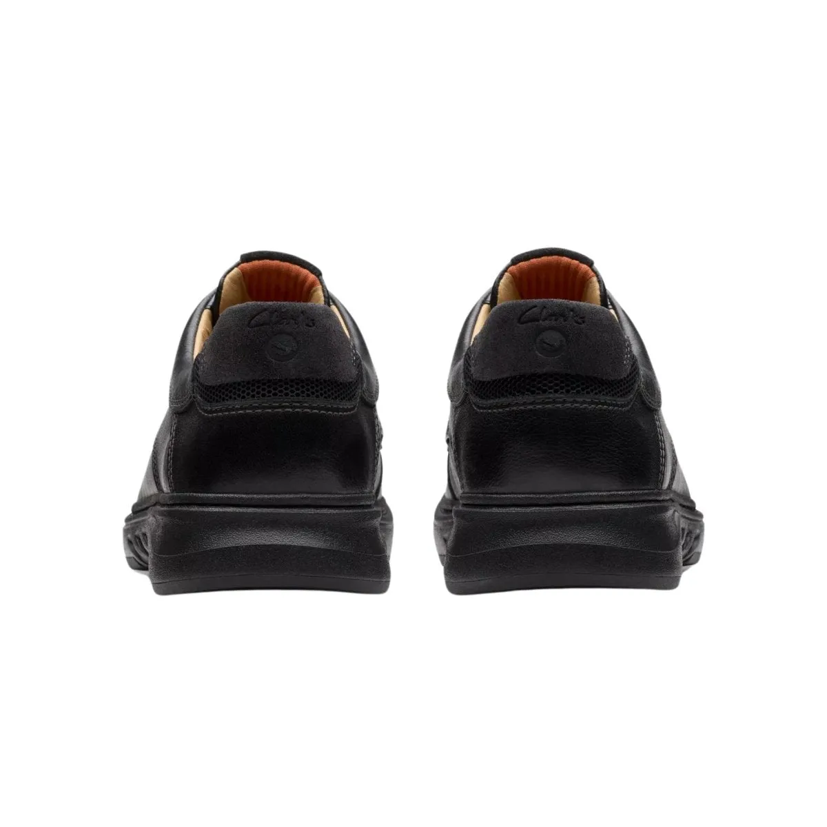Clarks Men's Un Briley Pace Black Leather Anti Abrasion