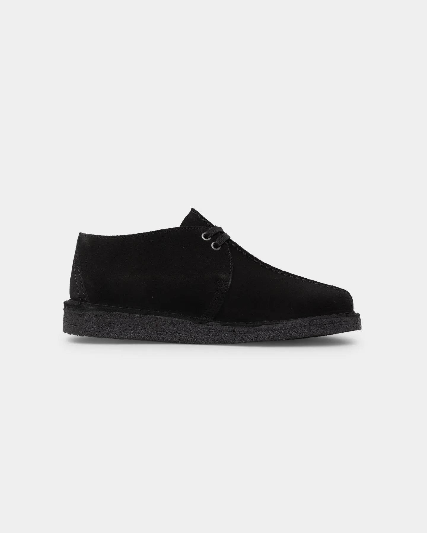 Clarks Originals Desert Trek (M) Black Suede Leg Long