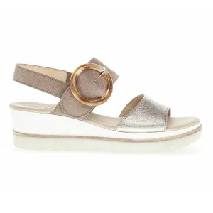 Gabor Women's 24.645-62 Taupe Pewter Suede Exclusive Model