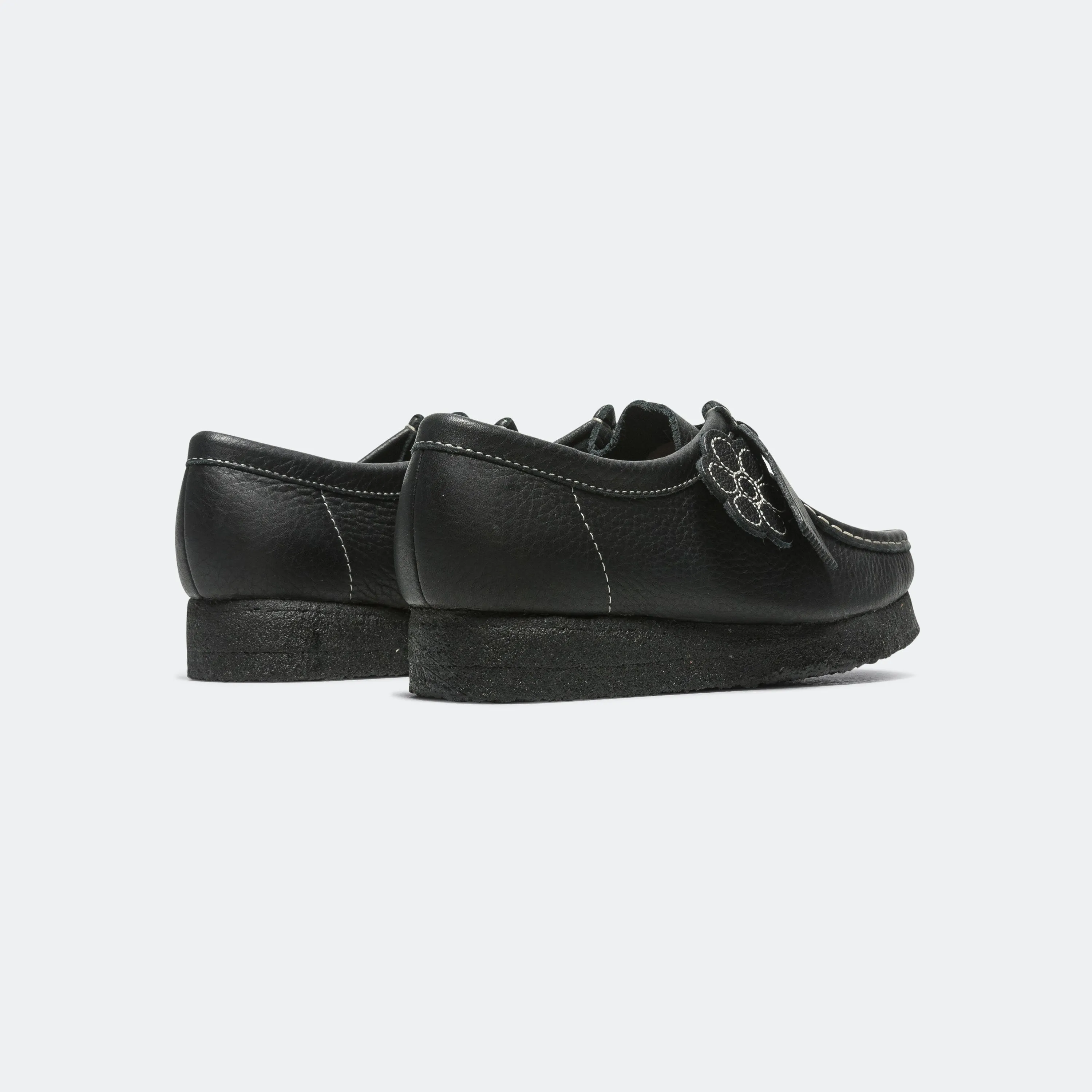 Womens Wallabee - Black Tumbled Leather City Run