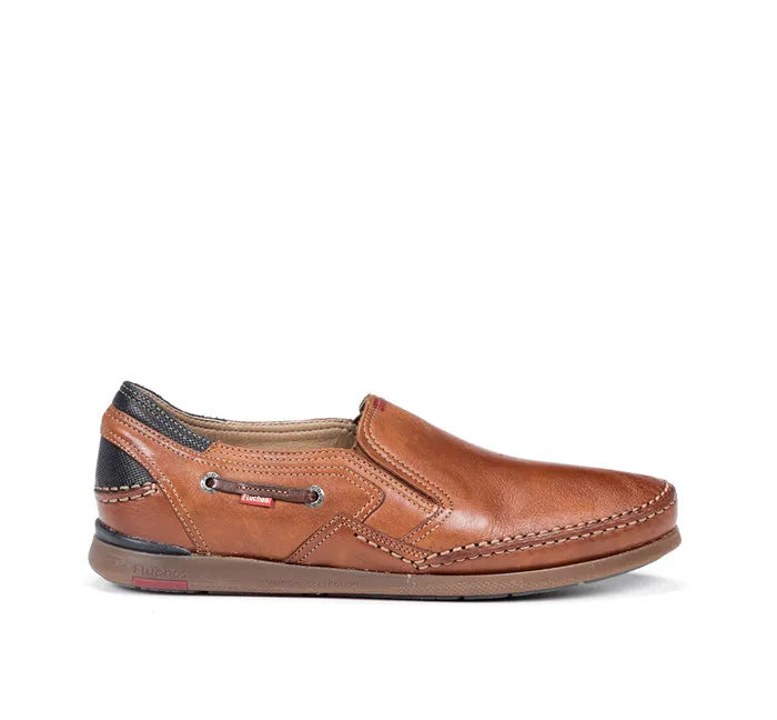 Mens Fluchos Mariner in Cognac Quiet Luxe Shine Hold