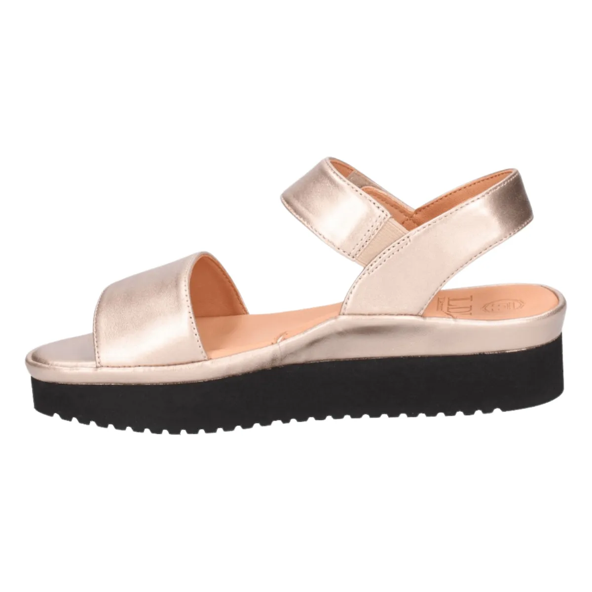 Detail Work Durable Material L'Amour Des Pieds Women's Abrilla Champagne Met Nappa