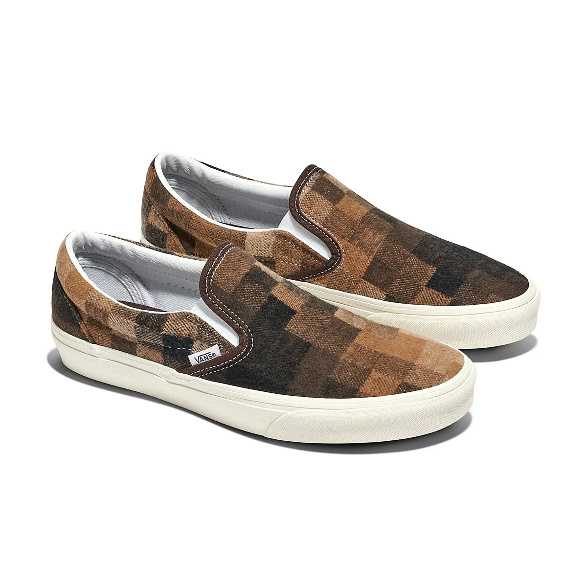 Energy Rise Secure Classic Slip On 'Sweater Check Brown'
