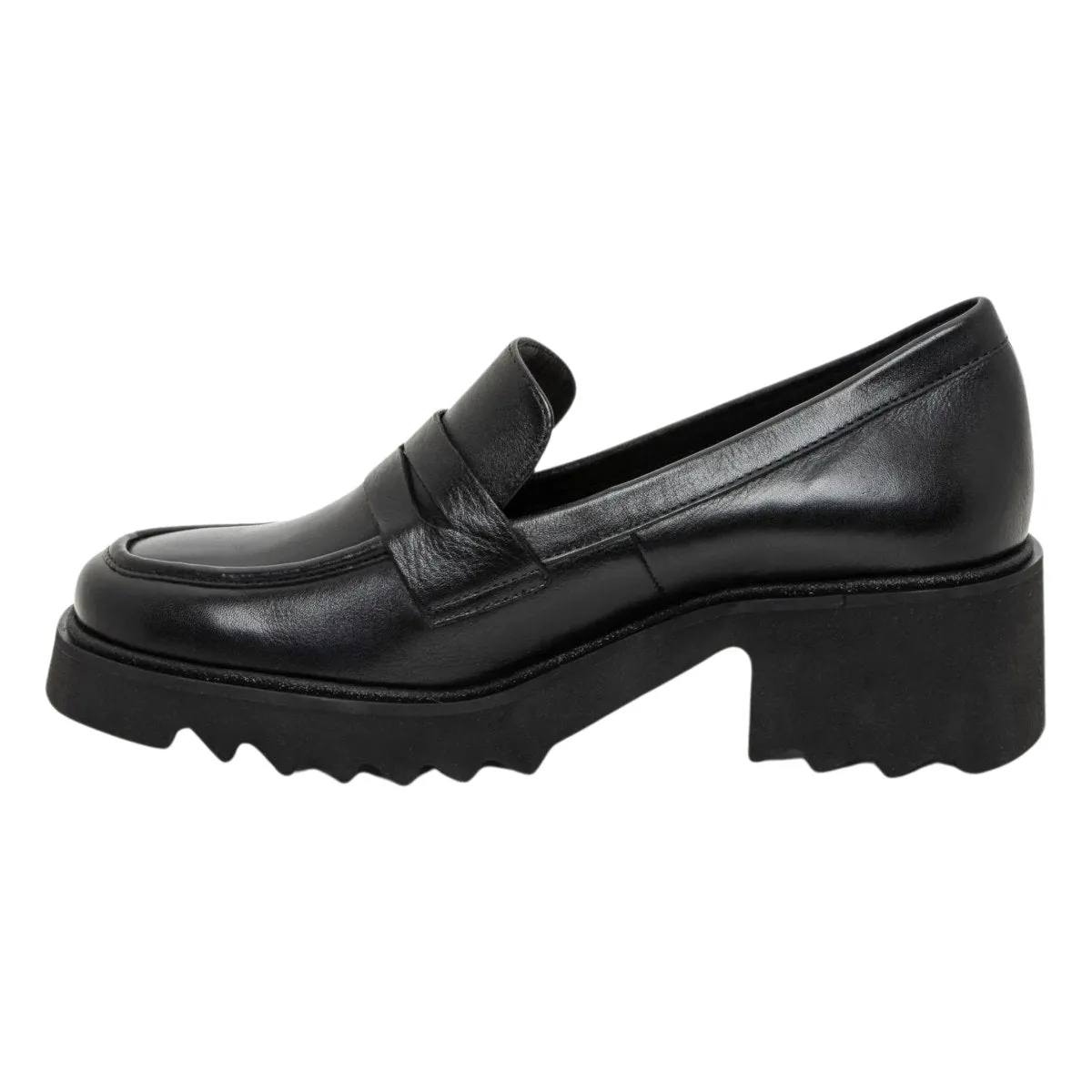 Hidden Lift Ara Women's Prism Platform Penny Black Calf Leather