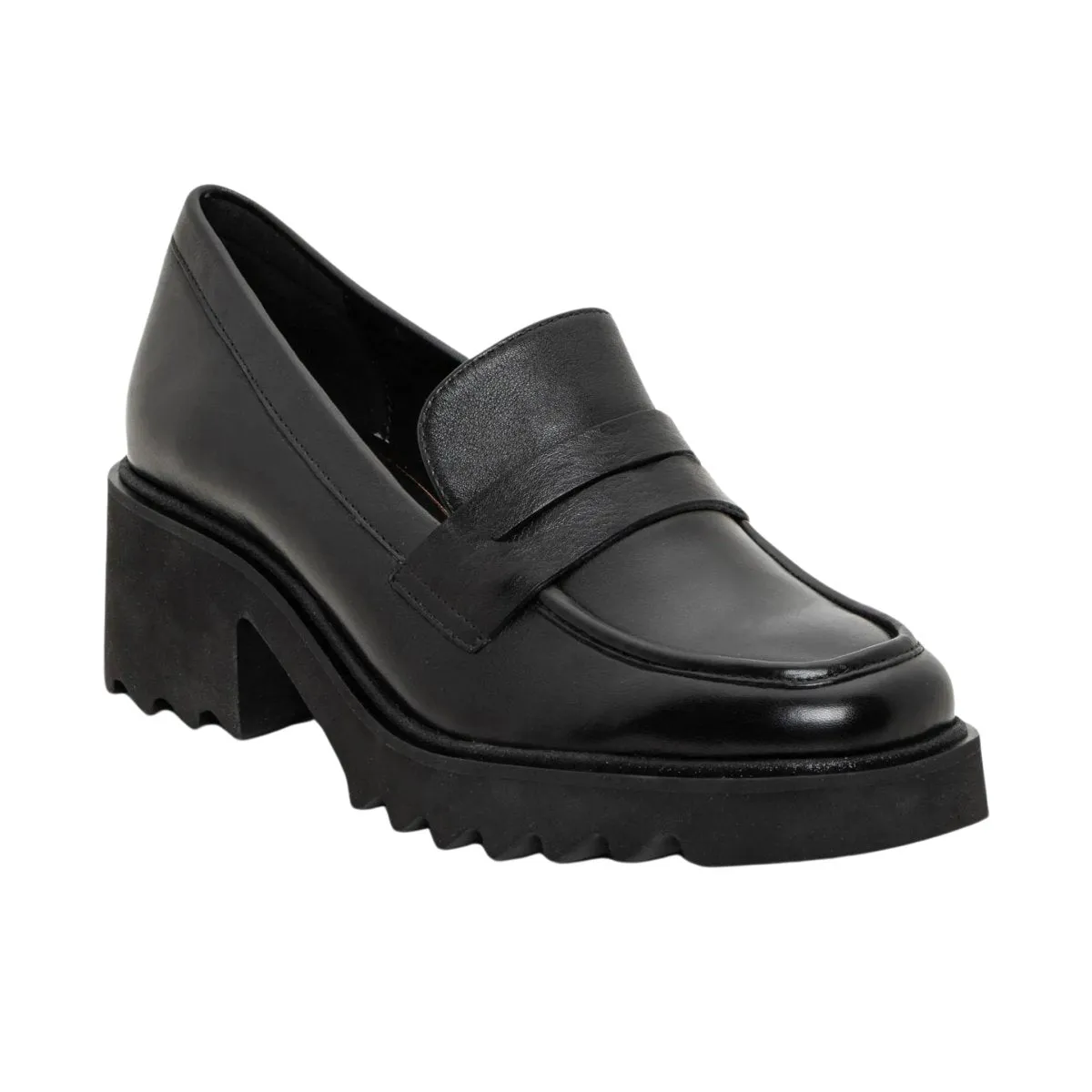 Ara Women's Prism Platform Penny Black Calf Leather Day To Lift Add