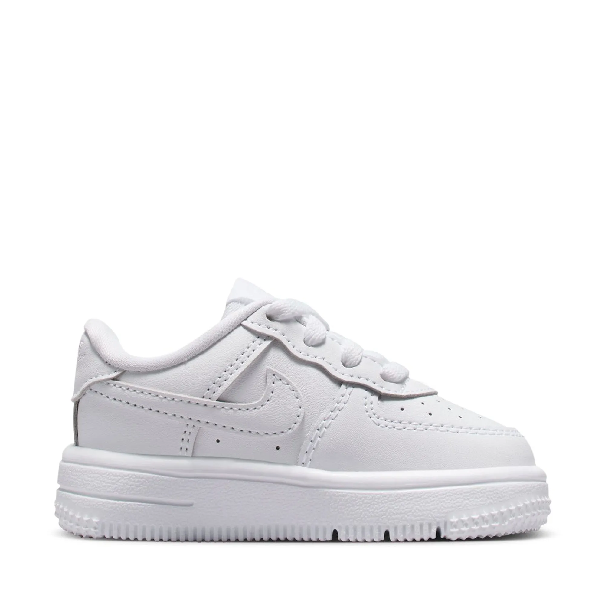Nike Force 1 Low (TD) - White/White Responsive Footbed Recycled Polyester Blend