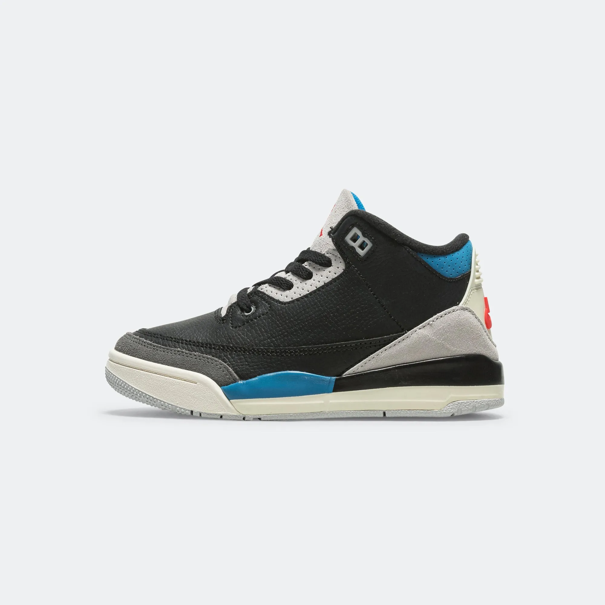 Slim Build Jordan 3 Retro (GS) - Black/Chile Red-Neutral Grey