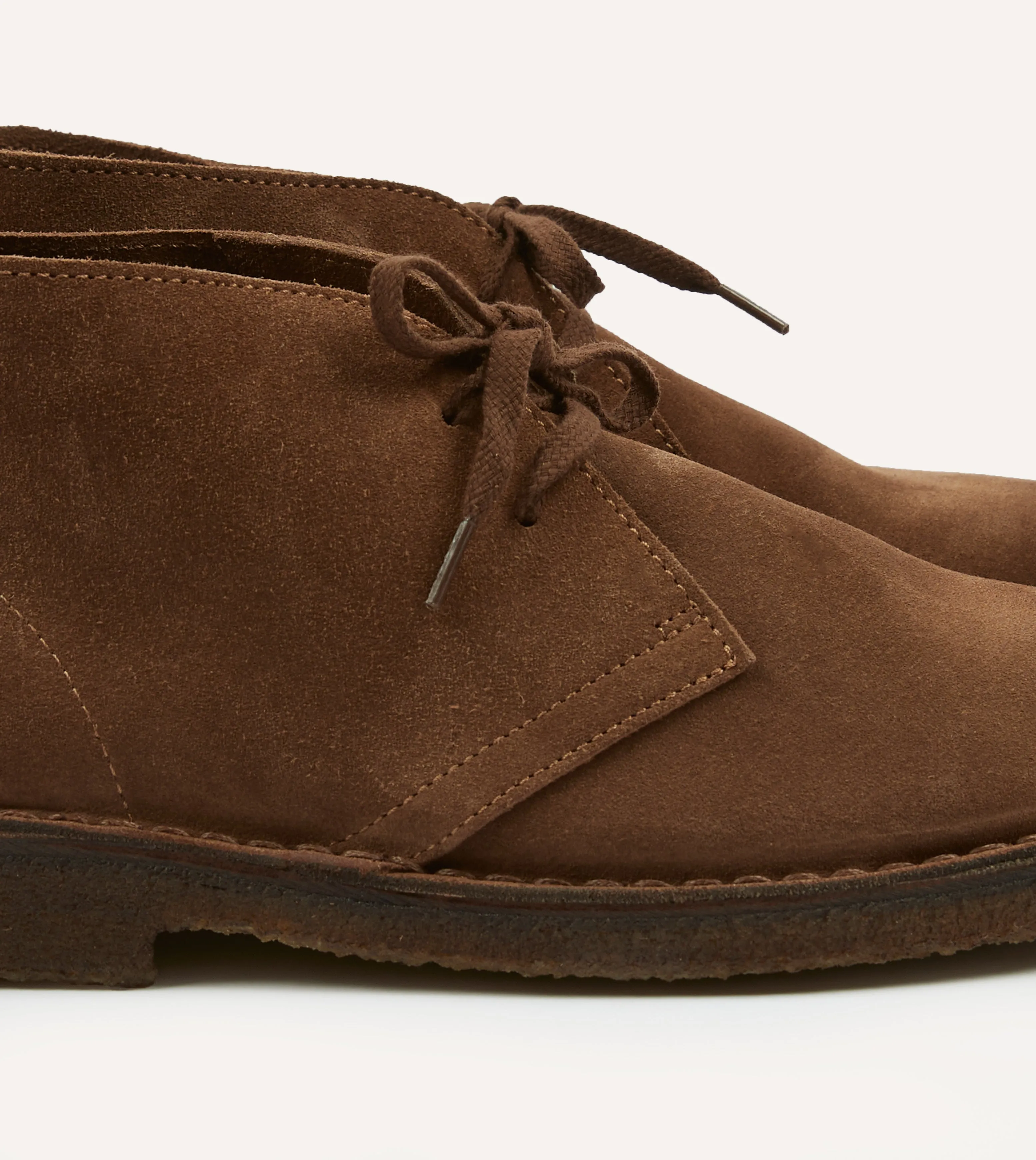 Clifford Desert Boot Tobacco Suede Top Edge