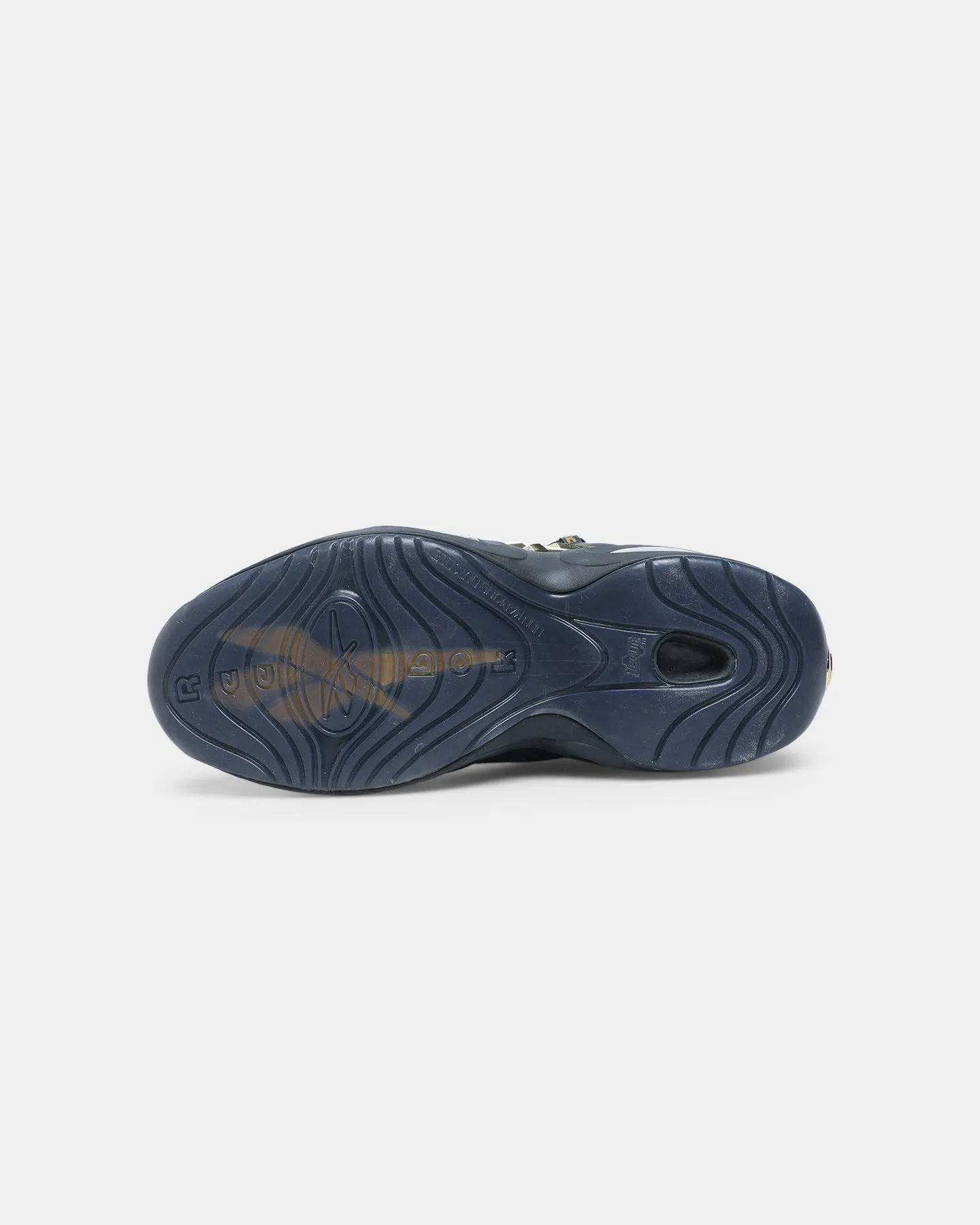 Reebok Question Mid Black/Black/Gold Flexible Sole Fast Run
