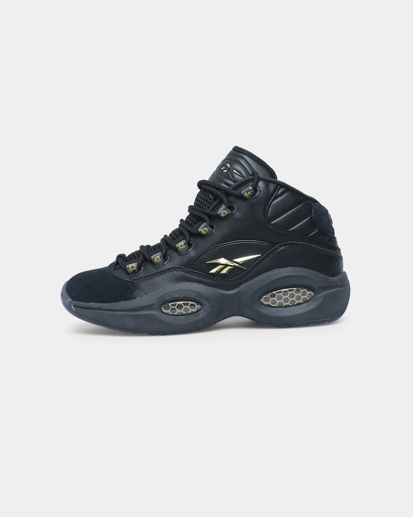 Soft Move Reebok Question Mid Black/Black/Gold
